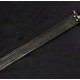 UNIque sword Damscus Blade Brass Guard With File Work Handel And GUard 7 Day Money Back Gurante  HB-1922