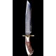  Beautiful Handmade D2 Steel Hunting Bowie Knife with CROWN Stag Handle  & Brass guard -HB1309