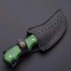 Top-Quality-Skinner-knife- Green- wood- Handel-Beautiful- Black- powercoding- Blade- HB-1600