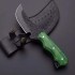 Top-Quality-Skinner-knife- Green- wood- Handel-Beautiful- Black- powercoding- Blade- HB-1600