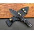  Handmade J2 SteelServival skinner Knife  Black wood  Handel with Powder Coting Blade Engaraving your Name &Your Brand Name FREE / HB-9445