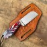 Handmade Bowie Hunting Knife Rain Drop Pattern Damascus Steel 